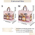 thumbnail image 2 of FORMRS Womens Corduroy Tote Bag Crossbody Shoulder Handbag with Pocket, Watercolor Jam, 2 of 7