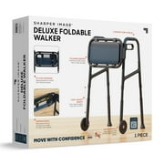 Sharper Image® Deluxe Foldable Walker with 5-inch Wheels, Adjustable Height, 350 lb Capacity