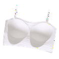 Women's Low Back Bra Wire U Shaped Backless Bra Convertible Spaghetti Strap Seamless Sleeping