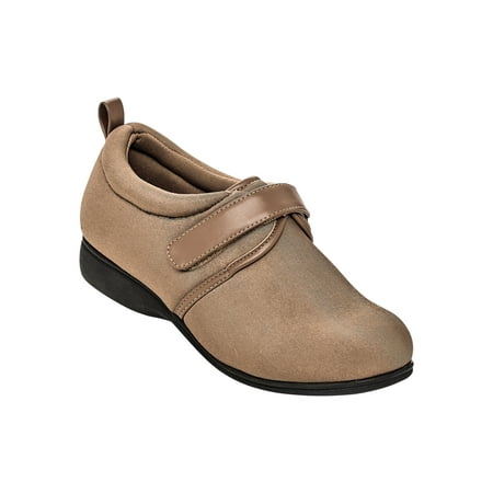 

AmeriMark Women s Adult Women s Diabetic Friendly Shoe Diabetic Care Products Casual Shoes Taupe 7 Wide US Women