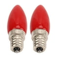 thumbnail image 4 of 2PCS E12 4LEDS SMD2835 Candelabra Bulb 220V 1.5W Glass Chandelier Light Bulb Candle Bulb for Ceiling Wall Sconce Red, 4 of 14