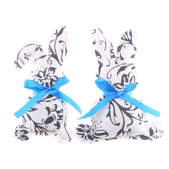 SLYNSHome Easter Bunny Ornaments Vintage Rabbit Decor Country Felt Bunny Decorations for Home Holiday Party Decor