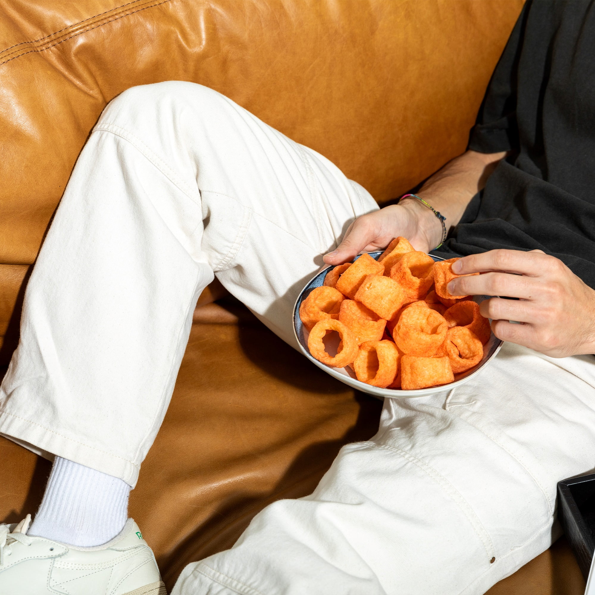 Rob's Backstage Rings, Gluten-Free, Burnin' Up Spicy Puffed Snack, 4oz