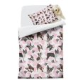 thumbnail image 2 of Cute Boston Terrier Dog and Pink Love Heart Duvet Cover and Pillowcase Set for Single Bedding, Bedroom Accessories for Kids Teens, 2 of 5