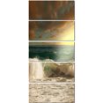 thumbnail image 2 of Rushing Waves under Heavy Clouds - Beach Photo Canvas Print, 2 of 3