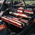 thumbnail image 4 of HUIACONG American Flag Print UTV Seat Covers Waterproof Polyester Breathable 2 PSC UTV Seat Covers Non-Slip Soft Suitable for Kawasaki Mule 4010, 4 of 7
