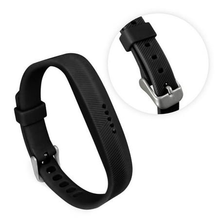 Adjustable Flex Track - Tuff Luv G1-108 TPU Silicone Adjustable Strap & Wristband for Fitbit Flex 2 - Black