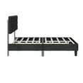 thumbnail image 5 of Miniyam Queen Size Bed Frame with Headboard, No Box Spring, Dark Gray, 5 of 7