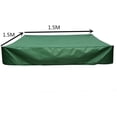 thumbnail image 4 of All-Season Shield, Sandbox Cover with Tear Resistant Oxford Cloth, Waterproof and UV Resistant for Year-Round Protection, Dustproof and Portable, Suitable for Various Uses (Green, 150x150cm), 4 of 8
