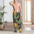 thumbnail image 5 of Uemuo Citrus Fruits Elegant Lemons Pattern Men's Wide Leg Palazzo Lounge Pants with Pockets Light Weight Loose Comfy Casual Pajama Pants-Large, 5 of 9