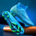 thumbnail image 4 of Tacos de fútbol para hombre, zapatos deportivos de interior con pinchos largos, botas de fútbol profesionales, transpirables, envío directo, Unisex, 4 of 5