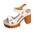 thumbnail image 2 of Taylonsss Women's Fashionable Casual Summer Sandals with Chunky Heel Fish Mouth Toe Adjustable Ankle Strap and Thick Sole for Comfortable Height Perfect for Parties Music Festivals and Daily Wear, 2 of 9