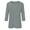 Grey, variant on Krdevn 3/4 Length Sleeve Womens Tops Casual Loose Fit Crewneck T Shirts Cute Solid Three Quarter Length Tunic Tops,Women's Tops, Tees & Blouses,Size:XL
