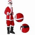 thumbnail image 6 of DHFJKG Kids Christmas Santa Claus Outfits Velvet Elegant Party Performence Top Bottoms Outfit For Boys Girls Holiday Comfort Sets, 6 of 6