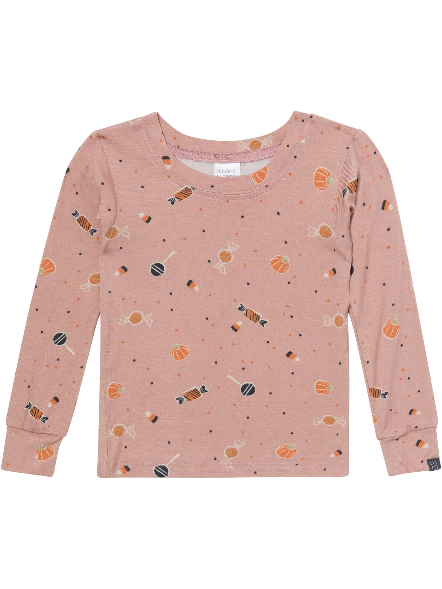 Modern Moments by Gerber Neutral Long Sleeve Halloween Pajama Set, 2-Piece, Sizes 12 Months - 5T