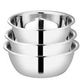 thumbnail image 1 of AMERTEER 3pcs Stainless Steel Basins Mixing Basins Soup Basins Food Containers (Silver), 1 of 6