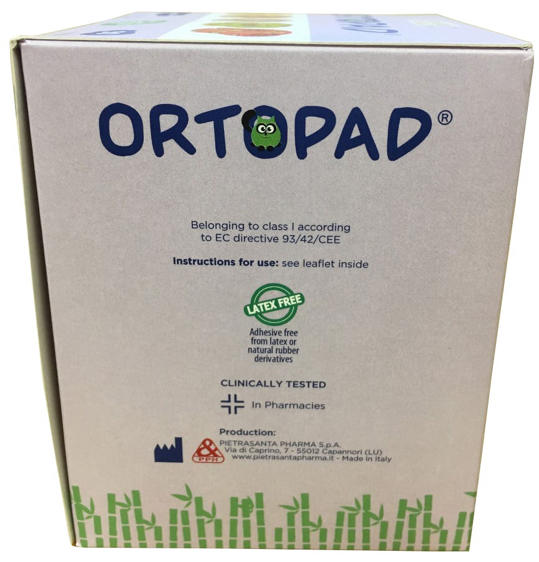 Ortopad Soft Bamboo Girls Eye Patches - Patterns with Textured Accents (50/box)