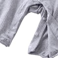 thumbnail image 5 of XIMIN Infant Boys Fall Clothes Newborn Baby Romper Hat Stripe Knit Long Sleeve Bodysuit Jumpsuit Baby Going Home Outfit, 5 of 9