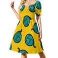 thumbnail image 3 of Patrón de lana e hilo Vestido sin mangas vestidos para mujer Vestidos casuales Vestido, 3 of 7