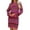 Hot Pink, variant on ZMHEGW Dress For Womens Sweater Rainbow Striped Long Sleeve Loose Crochet Striped Hollow Out Mini Casual Sweater Dresses For Women Party Casual