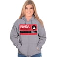 thumbnail image 3 of NASA Worm Logo Kennedy Space Center Zip Up Hoodie Men's Women's Brisco Brands S, 3 of 6