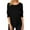 Black, variant on Sherrylily Women Long Sleeve Casual Blouse with Side Buttons