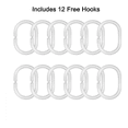 thumbnail image 5 of JOOCAR Modern Home Animals Zebra Bathroom Shower Curtains Frabic Waterproof Polyester Bath Curtain With Hook 72X72inch, 5 of 5