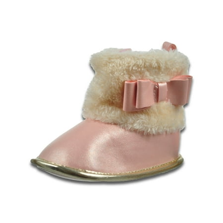 

Adrienne Vittadini Baby Girls Faux-Fur Boots - pink 3 - 6 months (Newborn)