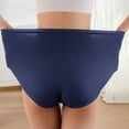 thumbnail image 4 of Panties for Women,High Waisted Panties Full Coverage Soft Comfortable Postpartum Plus Size Briefs Everyday Wear,Womens Underwear,Dark Blue,2XL, 4 of 4