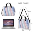 thumbnail image 3 of FORMRS 16" Laptop Bag Carrying Sleeve Case with Handle Travel Shoulder Briefcase, Abstract Pink, 3 of 8