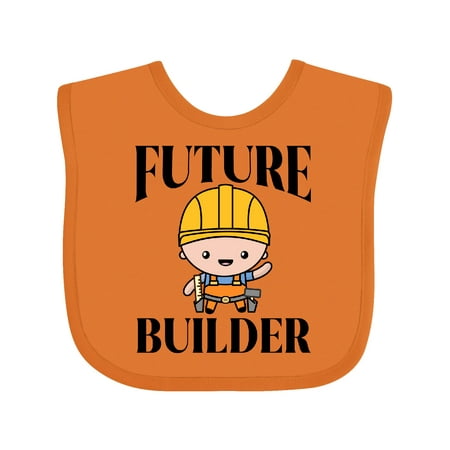 

Inktastic Boys Future Builder Construction Outfit Gift Baby Boy Bib