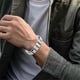 thumbnail image 5 of Pulsera magnética para hombre con imán de ojo negro y cuentas, pulsera magnética para cálculos biliares negros, 5 of 7