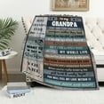 thumbnail image 3 of Grandpa Gifts from Grandchildren Throw Blanket, Fathers Day Birthday Gifts for Grandfather, Christmas Day Best Gifts for Grandpa,Blanket for Grandpa Soft and Warm 60"x50", 3 of 6