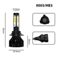 thumbnail image 3 of For 2013-2015 Chevy Malibu LED Headlight Bulbs Combo Kit Headlamp Bulb Replacement White 6000K, 3 of 9