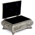 thumbnail image 5 of Joyero de plata antiguo - Caja de metal estilo floral vintage para, 5 of 5