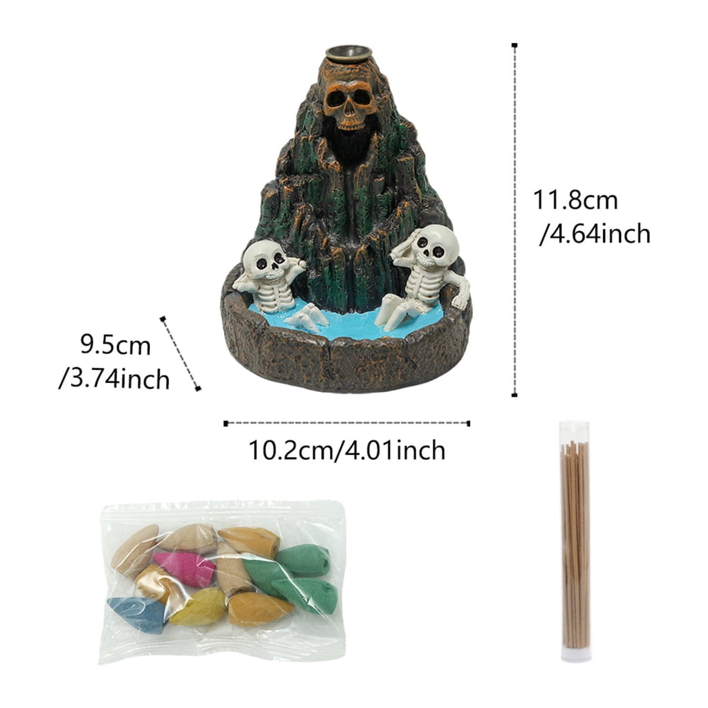 BQBQERT Backflow Incenses Burners Indoor Fume Waterfall Incenses Holder Creative Incenses Burners Aromatherapys Ornament