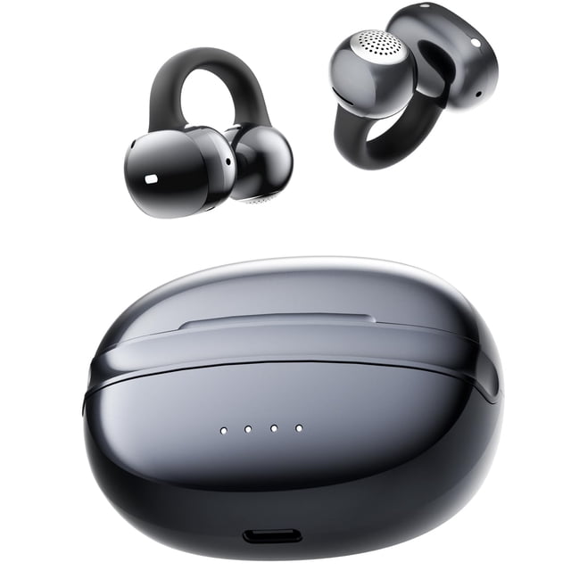 Auriculares inalámbricos de oído abierto NEOQOQO A50 Bluetooth 6.0 negros