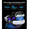 thumbnail image 3 of EUROA VR Accessories Adjustable Elite Strap with 10000mAh Rechargeable Battery for Oculus Quest 2 & 3 VR Headset, 3 of 10