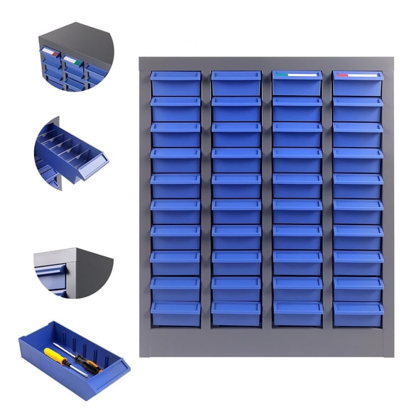 Knpot 2*1*1FT Heavy Organizer Part Cabinet, Bolt and Nut Tool Storage Cabinet with Labels, 40 drawers parts cabinet bolt for Garage Store Workshop