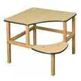 thumbnail image 3 of Wild Zoo Furniture c-d mpl-yel-wz Corner Desk - Maple-Yellow, 3 of 10