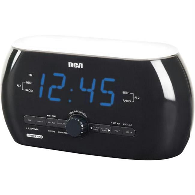 Rca Dual Wake Am Fm Alarm Light Clock, Rca Alarm Clock Radio Cd Player