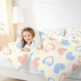 thumbnail image 5 of Feelyou Kawaii Love Heart Bedding Comforter Set, Fashion Graffiti Cartoon Twin Comforter Sets, Teens Kids Girls Women Reversible Bedding Set, Microfiber Bedroom Decor, 2-Piece, 5 of 9