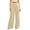 Khaki, variant on Women's High Waist Button Wide Leg Pants Loose Casual Trousers With Pockets For All