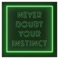 thumbnail image 1 of Letrero De Neón Con Relieve 3D Never Doubt Your Instinct Para Decoración Oficina, Brillo Ajustable, 30cm, 1 of 3
