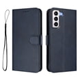 thumbnail image 2 of Wallet Case For Samsung Galaxy S21, RFID Blocking Credit Card Holder,Premium PU Leather Folio Magnetic Closure Flip Kickstand Function with Hand Strap Shockproof Cover Women Men,Darkblue, 2 of 10
