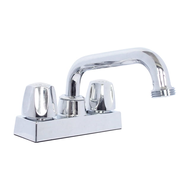 Grifo para lavabo WMF-4225-1-L con doble manija para uso utilitario, lavandería o taller