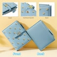 thumbnail image 4 of MINKUROW Women's Wallet,Faux Leather,Baby Blue,Water Resistant,5 Card Slots,1 Cash Slot,1 ID Window,1 Zipper Coin Pocket,4.53.71.2 Inch Blue, 4 of 6