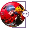 thumbnail image 3 of Mighty Mojo Miraculous Ladybug Cat Noir 30" Ring Float Pool Raft Inflatable Tube, 3 of 5