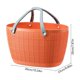 thumbnail image 3 of Bolso tipo cesta de compras tejido para la compra, picnic o almacenamiento | Asa ergonómica para facilitar el transporte | Diseño espacioso con apertura superior para ropa sucia, 3 of 6