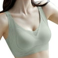 thumbnail image 1 of Women's Comfortable Sexy Traceless Bra with Soft Support, Chest Gathered for Lift and Anti-Drop Protection, Secure Closure for Everyday Wear and All Seasons GreenL, 1 of 4